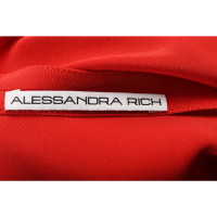 Alessandra Rich Robe en Soie en Rouge