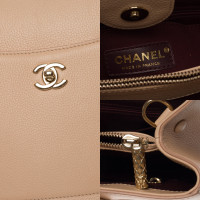 Chanel Shopper Leer in Roze