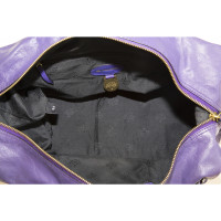 Mulberry Handtasche aus Leder in Violett