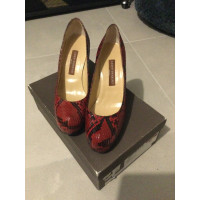 Guido Pasquali Pumps/Peeptoes Leather in Bordeaux