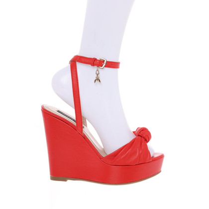 Patrizia Pepe Wedges Leather in Red