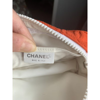 Chanel Sac de voyage en Coton en Orange
