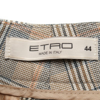 Etro Pantalon avec motif à carreaux