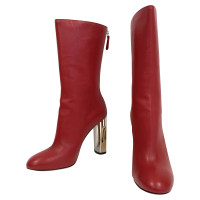 Alexander McQueen Boots Leather in Red