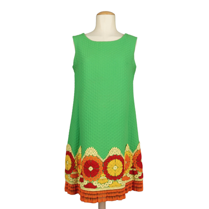 Yves Saint Laurent Kleid aus Baumwolle in Grün