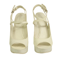 Burberry Wedges Patent leather in White