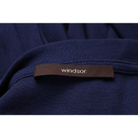 Windsor Top en Coton en Bleu