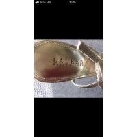 Ralph Lauren Sandalen aus Leder in Silbern