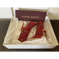 Zuhair Murad Sandals Leather in Red