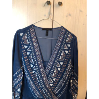 Bcbg Max Azria Top en Soie en Bleu