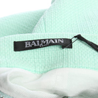 Balmain Jupe en Coton en Turquoise