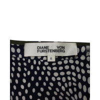 Diane Von Furstenberg Top en Soie en Bleu