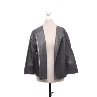 Hugo Boss Jacket/Coat Leather in Grey