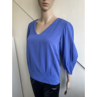Diane Von Furstenberg Top Silk in Blue