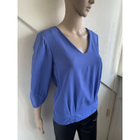 Diane Von Furstenberg Top Silk in Blue