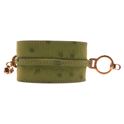 Prada Armreif/Armband aus Leder in Grün