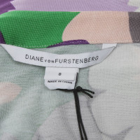 Diane Von Furstenberg Multicolored silk wrap dress
