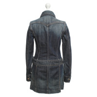 7 For All Mankind Giacca lunga in denim con cintura