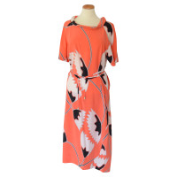 Diane Von Furstenberg Kleid aus Seide in Orange