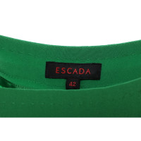 Escada Paire de Pantalon en Soie en Vert