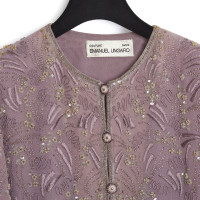 Emanuel Ungaro Jacket/Coat Silk in Violet