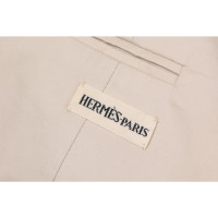 Hermès Jacke/Mantel aus Baumwolle in Beige