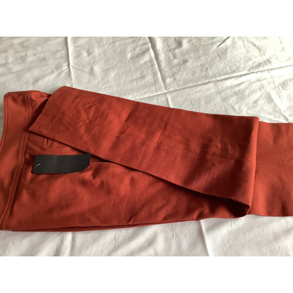 René Lezard Trousers Cotton in Brown