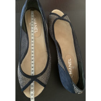 Chanel Slippers/Ballerina's in Blauw