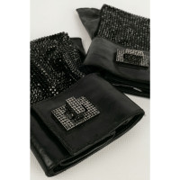 Swarovski Gloves Leather in Black