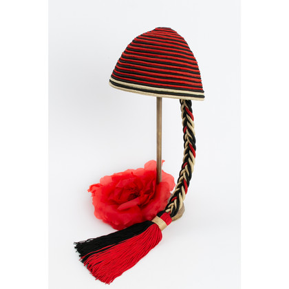 Yves Saint Laurent Hut/Mütze aus Baumwolle in Rot