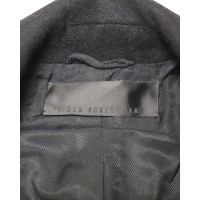 Haider Ackermann Jas/Mantel Wol in Zwart