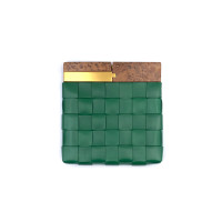 Bottega Veneta Clutch Leer in Bruin