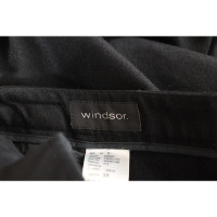 Windsor Paire de Pantalon en Laine en Noir