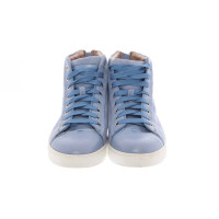 Gianvito Rossi Sneakers aus Leder in Blau