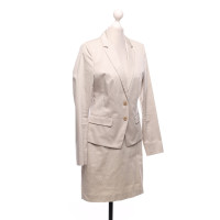 Hugo Boss Suit Katoen in Beige