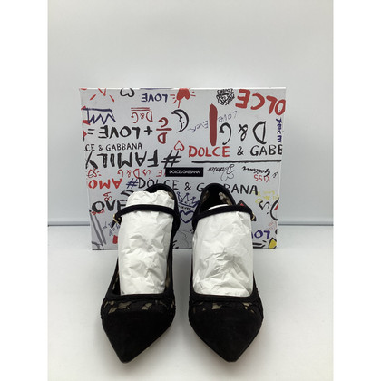 Dolce & Gabbana Pumps/Peeptoes Canvas in Black