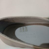 Santoni Slippers/Ballerinas Leather in Cream