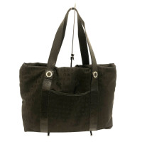 Bulgari Tote Bag aus Canvas in Schwarz