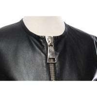 Givenchy Oberteil aus Leder in Schwarz