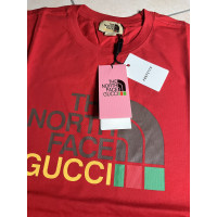 Gucci Kleid aus Baumwolle in Rot