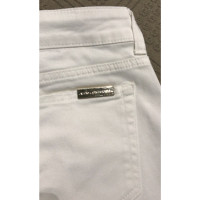Atos Lombardini Paire de Pantalon en Coton en Blanc