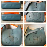 Hermès Evelyne GM 33 Leather in Turquoise