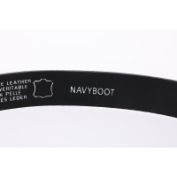 Navyboot Belt Leather in Black