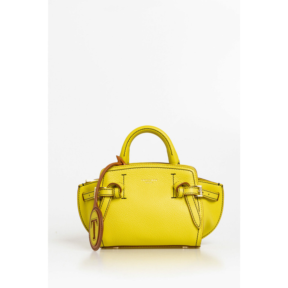 Trussardi Sac à bandoulière en Cuir en Jaune