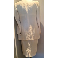 Gianni Versace Anzug aus Leinen in Creme