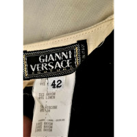 Gianni Versace Anzug aus Leinen in Creme