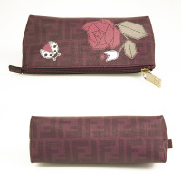 Fendi Clutch en Toile en Violet