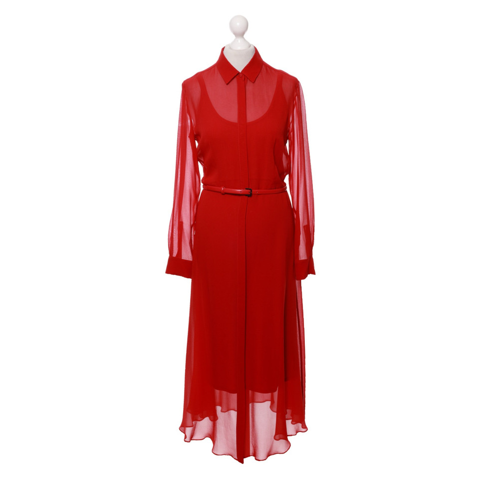 Max Mara Dress Silk in Red
