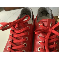 Cesare Paciotti Sneakers aus Leder in Rot