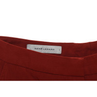 René Lezard Trousers Wool in Red